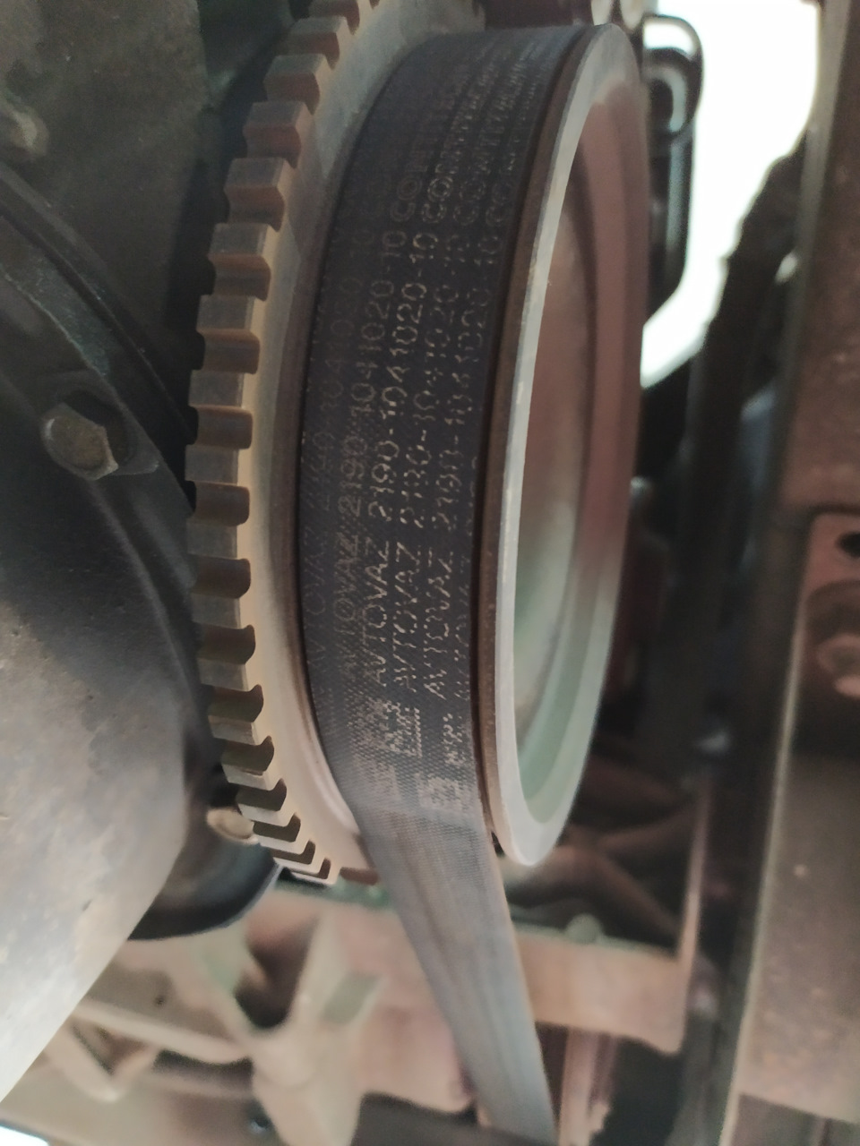 Замена ГРМ Гранта 21127 и обводного ремня с роликом — Lada Гранта (1G ...