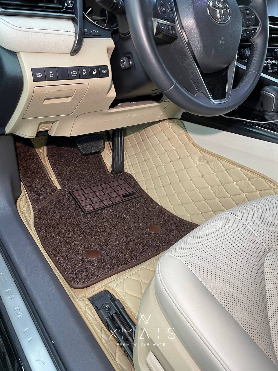 Коврики из экокожи для Toyota Camry XV70. 3D коврики из экокожи для ...