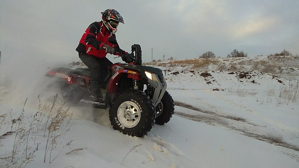 С прицепом в Сугробы | Polaris Hawkeye 300 [#24] — Polaris Hawkeye 300 ...