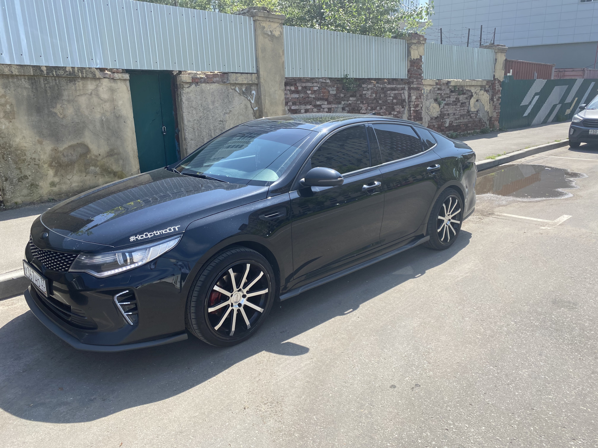 Kia Optima k5 черная антихром