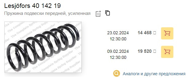 Пружины Lesjöfors больше не достать? — Chevrolet Niva GLX, 1,7 л, 2011 ...
