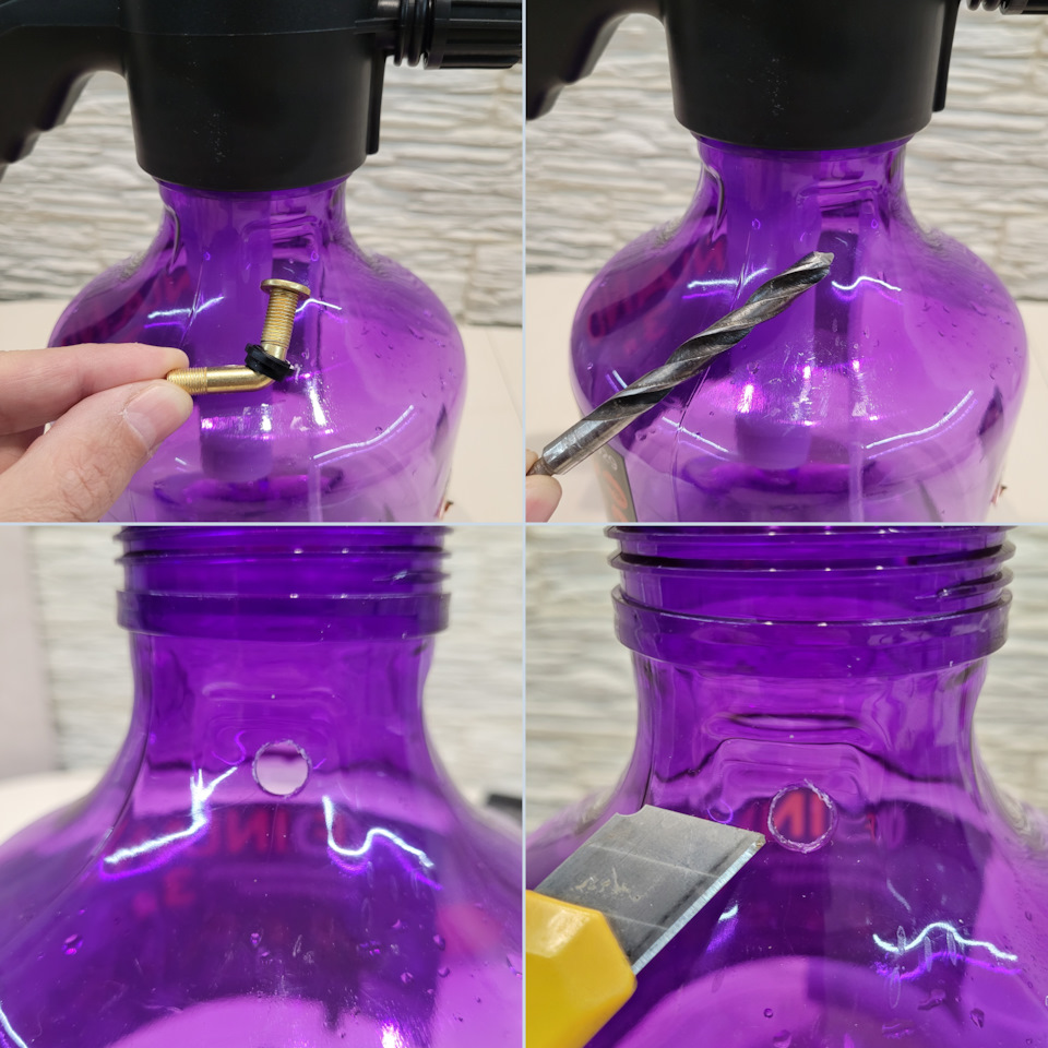 Доработал опрыскиватель под пеногенератор и сделал его автоматическим ...