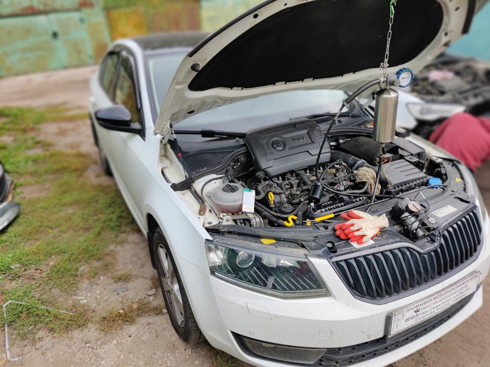 Skoda Octavia a7 промывка топливных форсунок без снятия — Промывка ...