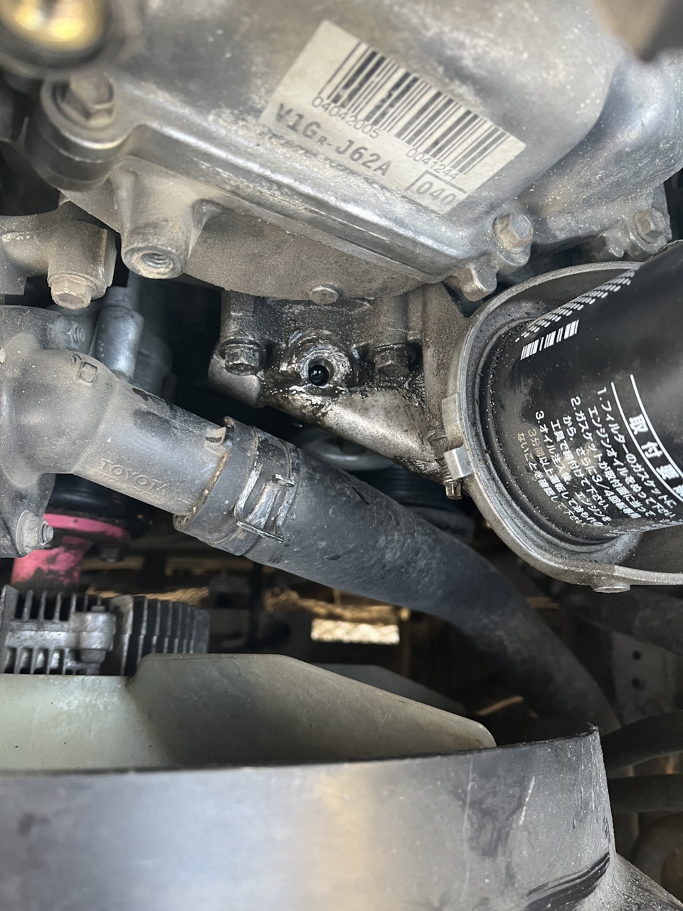 Замена датчика давления масла — Toyota Land Cruiser Prado 120-series, 4 ...