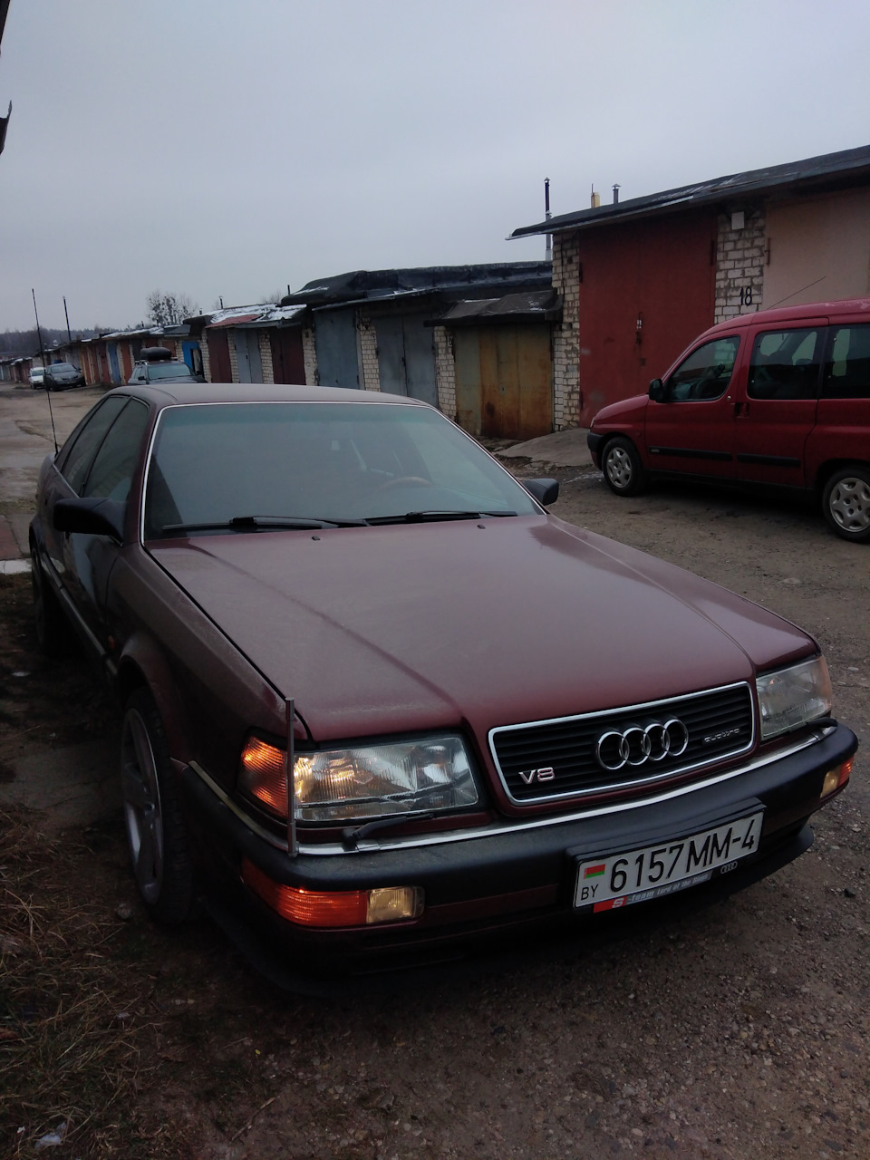 Кубок Машины Дня. Фото за зиму. Фото с чёрной 4.2 — Audi V8, 4,2 л, 1992  года | фотография | DRIVE2