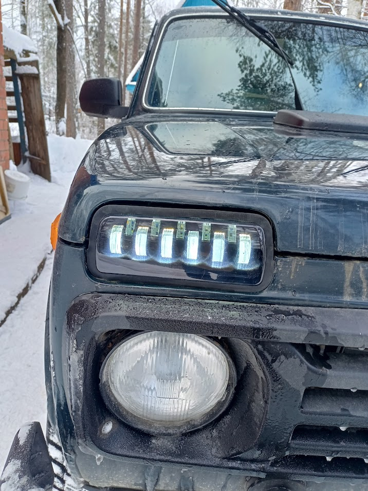 Надфарники — Lada 4x4 3D, 1,8 л, 2011 года | своими руками | DRIVE2