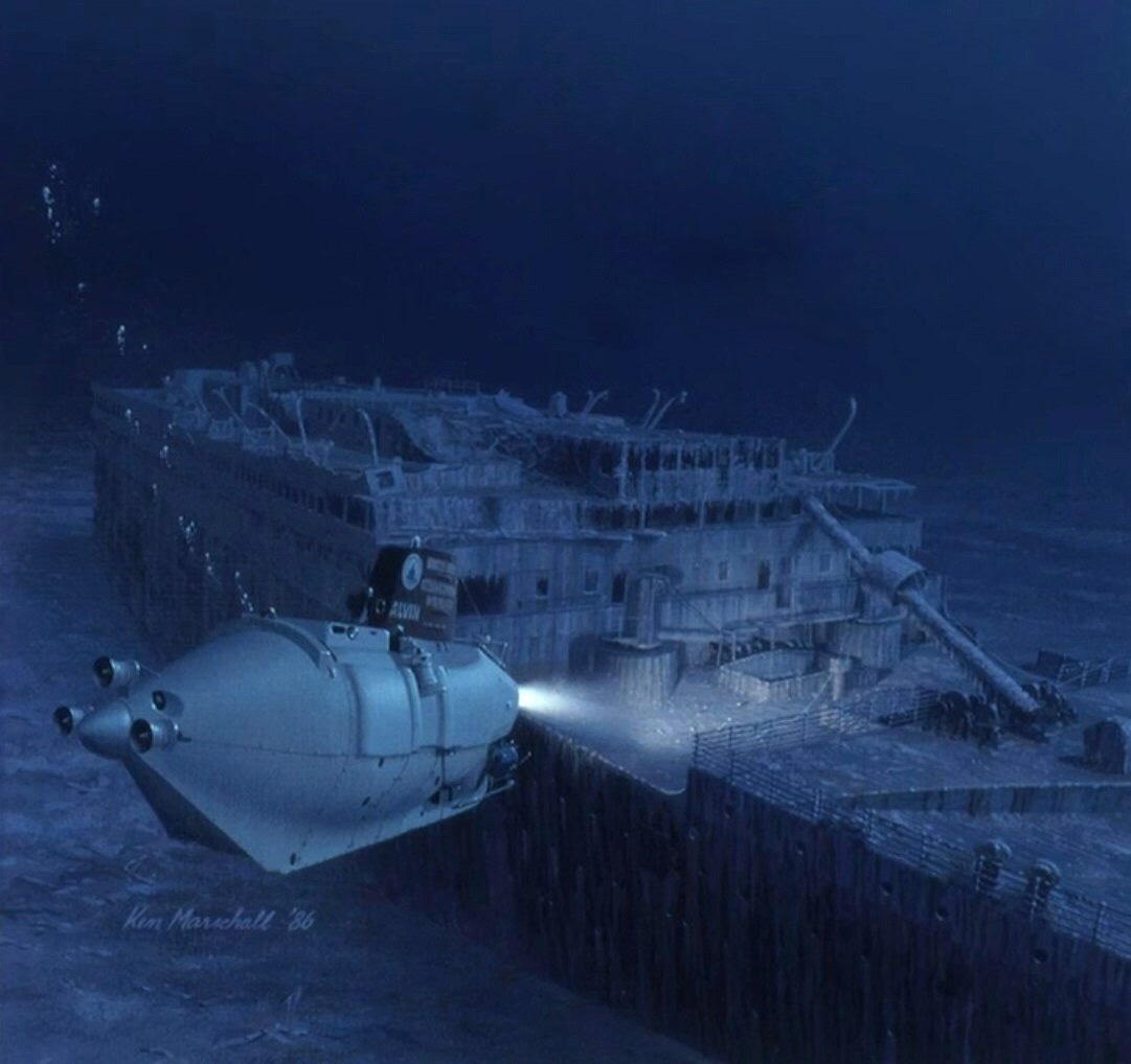 Титаник тонет Кен Маршалл