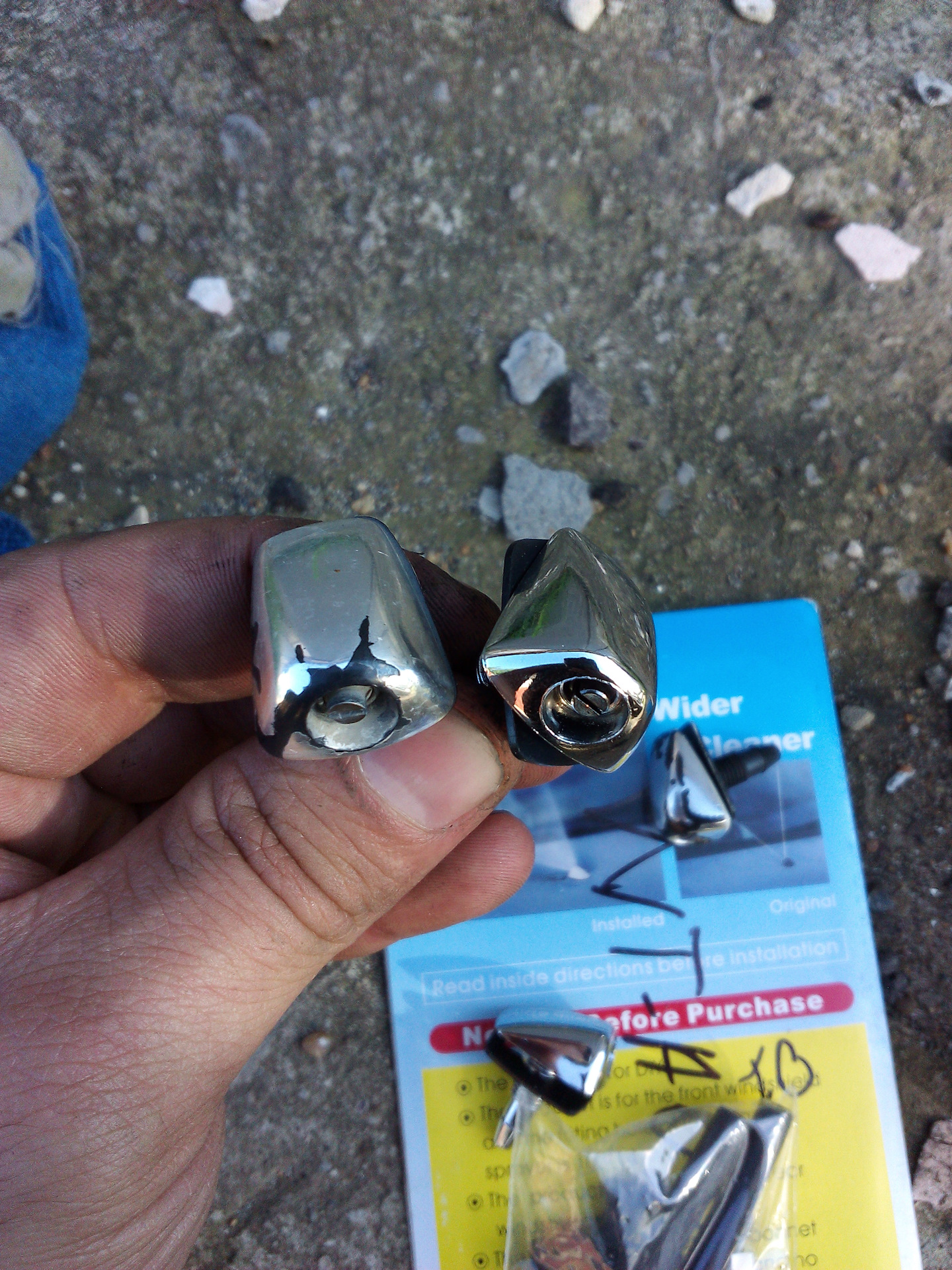 Замена форсунок омывателя лобового стекла. — Nissan Bassara, 2,4 л ...