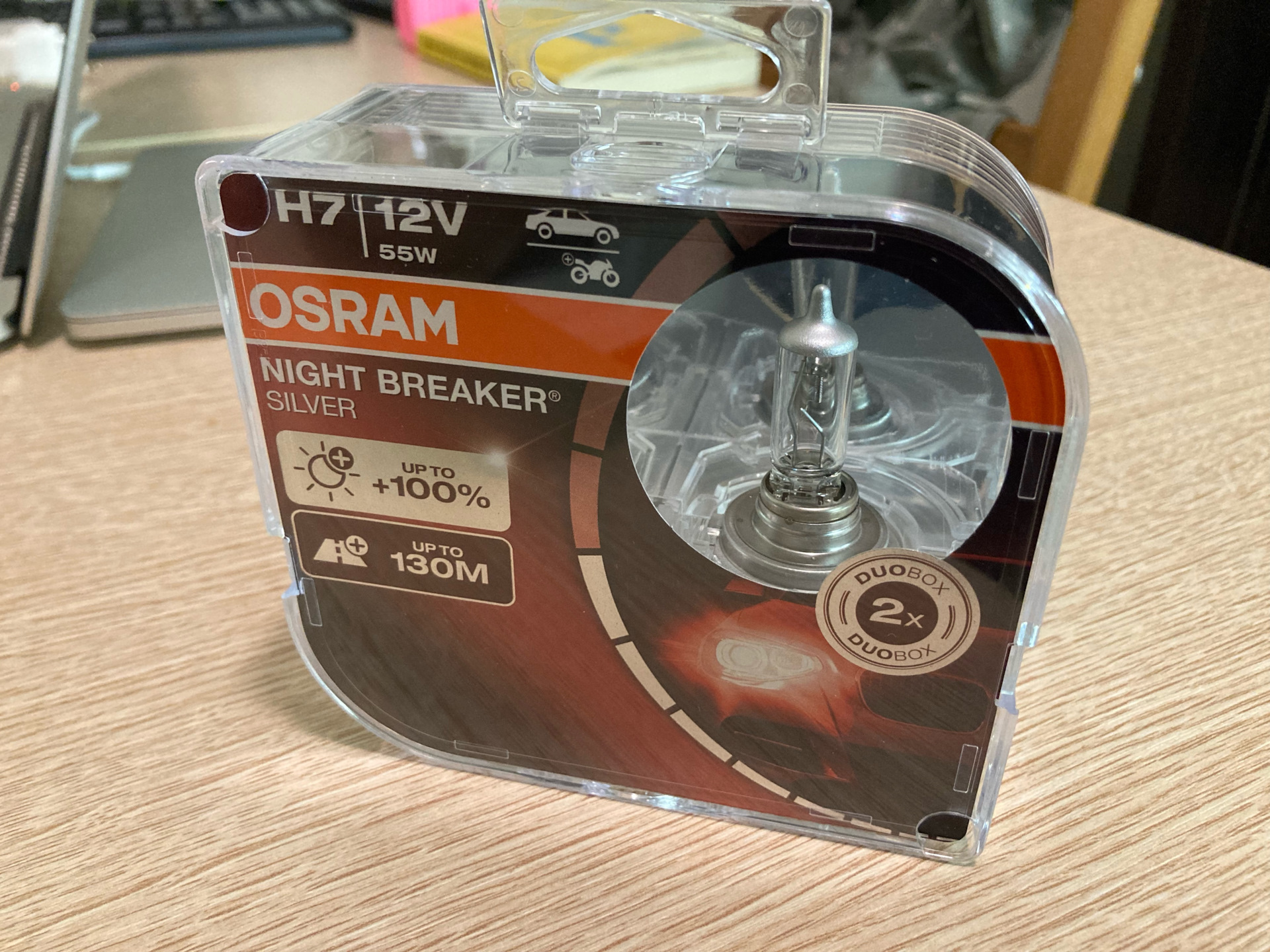 Osram night silver. Night Breaker Silver h7. Фары Осрам на ниву.