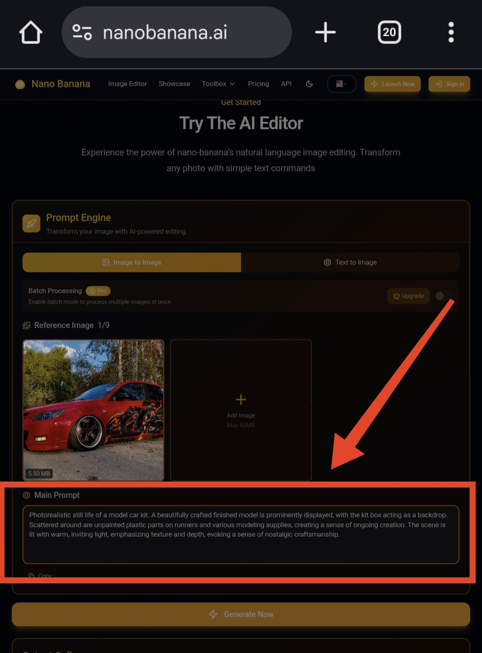 Заполняем описание скопировав его — Mazda 3 (1G) BK