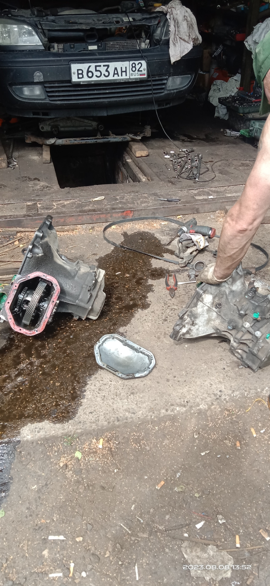 Замена коробки передач Опель Зафира А — Opel Zafira A, 1,8 л, 2001 года ...