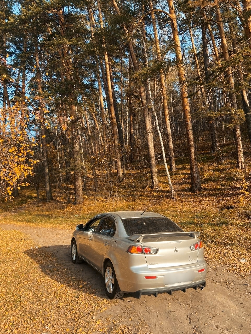 накладка на задний бампер — Mitsubishi Lancer X, 2,4 л, 2012 года ...