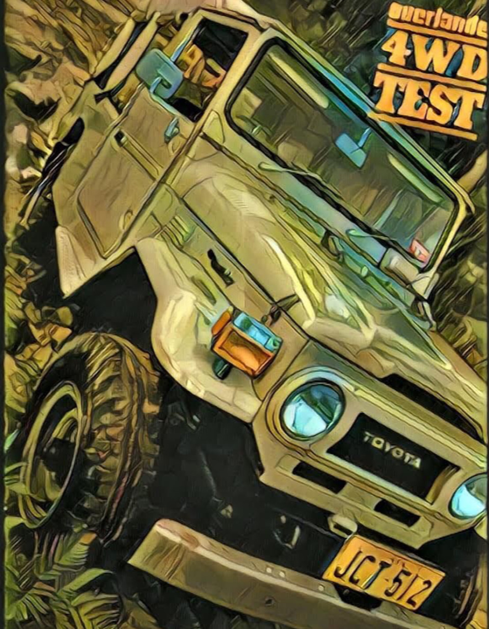 Фотография из Австралийского журнала, обработана призмой — Toyota Land Cruiser 40