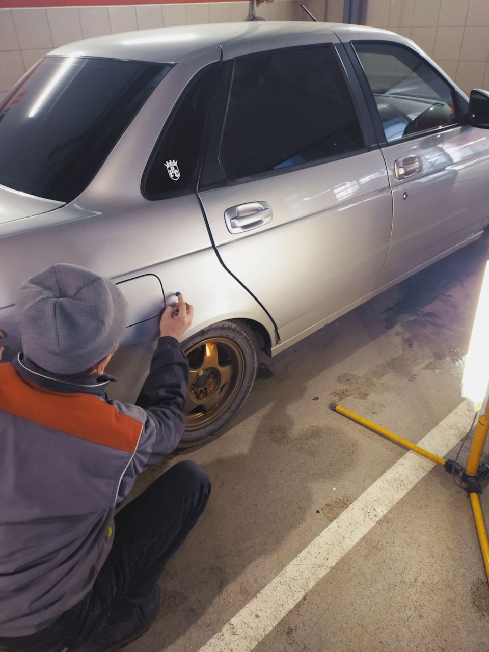 \"Вакуумная рихтовка\" 🔨🧲 — Lada Приора седан, 1,6 л, 2013 года ...