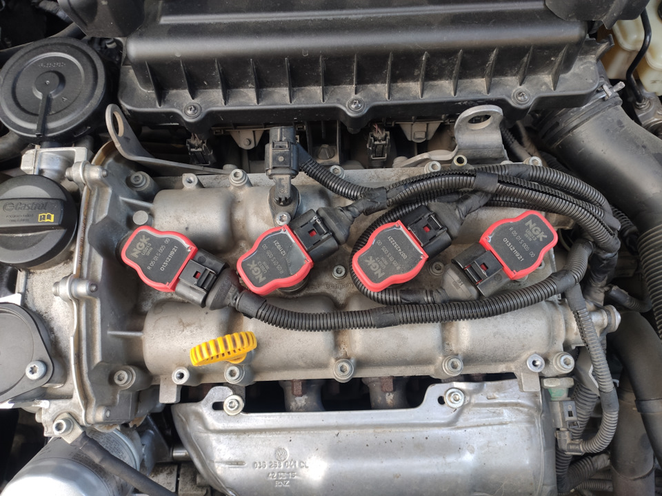 Катушки зажигания NGK — Volkswagen Jetta VI, 1,6 л, 2014 года | тюнинг ...