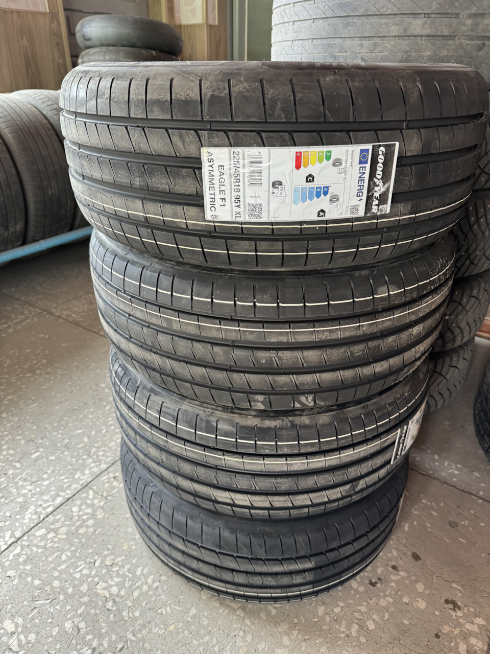Goodyear Eagle F1 Asymmetric 6 — Mazda 3 (4G) BP. Запчасти на фото: Goodyear Eagle F1 Asymmetric 6, Goodyear Eagle F1 Asymmetric 225/45R18