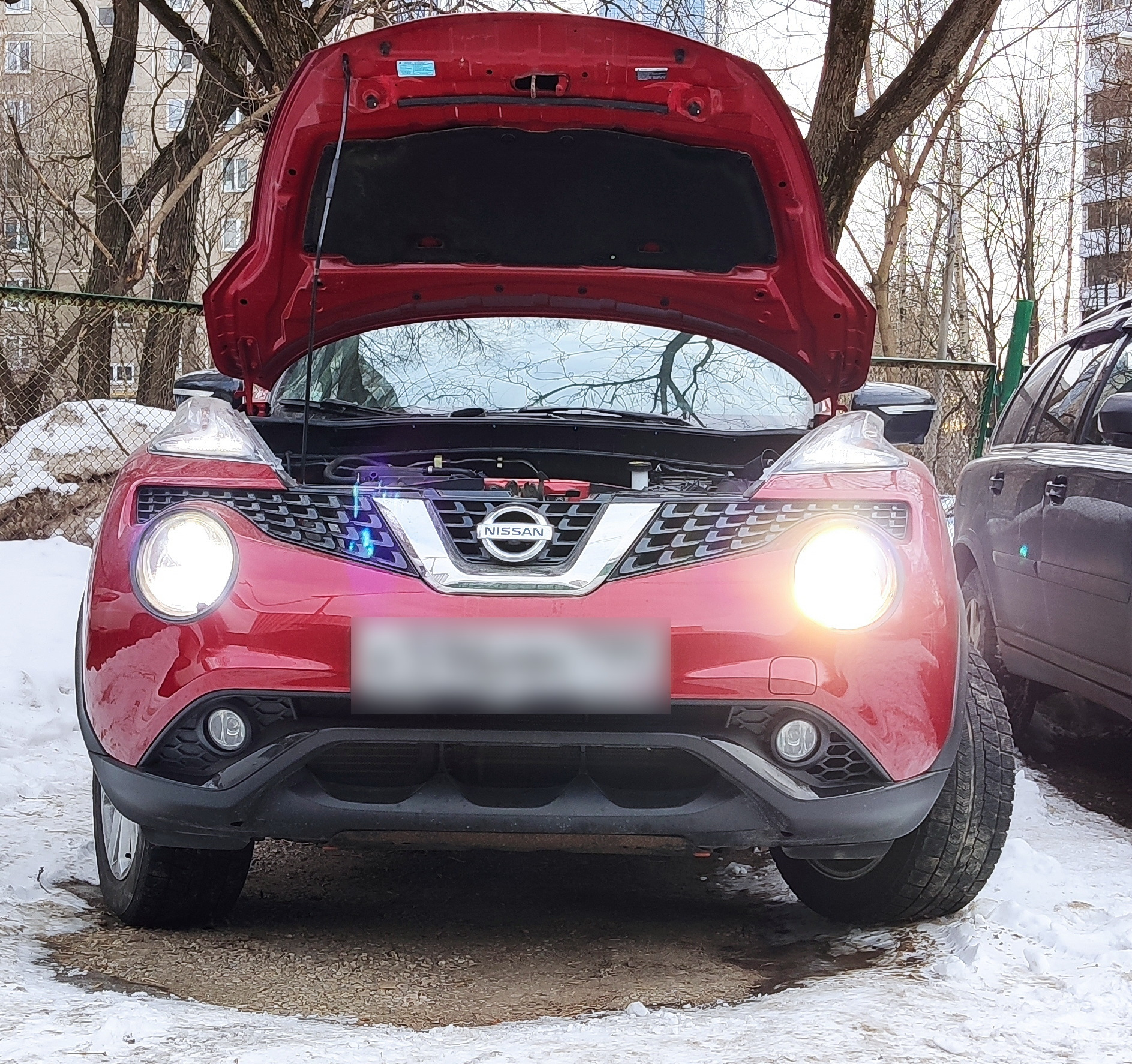 Замена ламп дальнего света — Nissan Juke (1G), 1,6 л, 2017 года |  расходники | DRIVE2