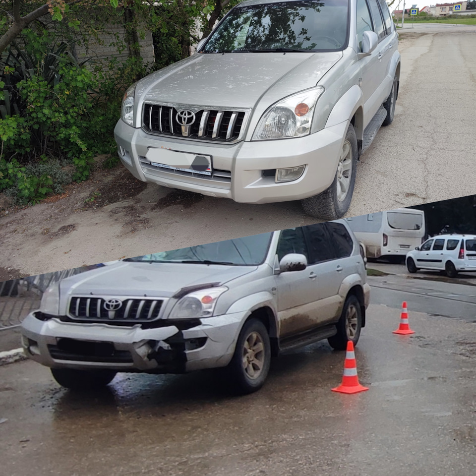 Подбор краски и покраска — Toyota Land Cruiser Prado 120-series, 3 л, 2004  года | кузовной ремонт | DRIVE2