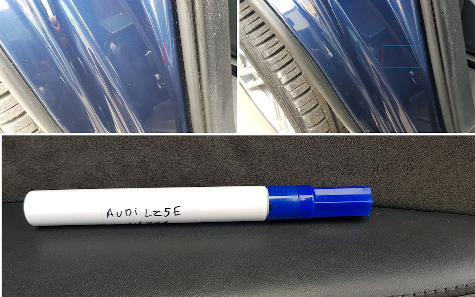 Маркер в действии — Audi Q7 (1G)