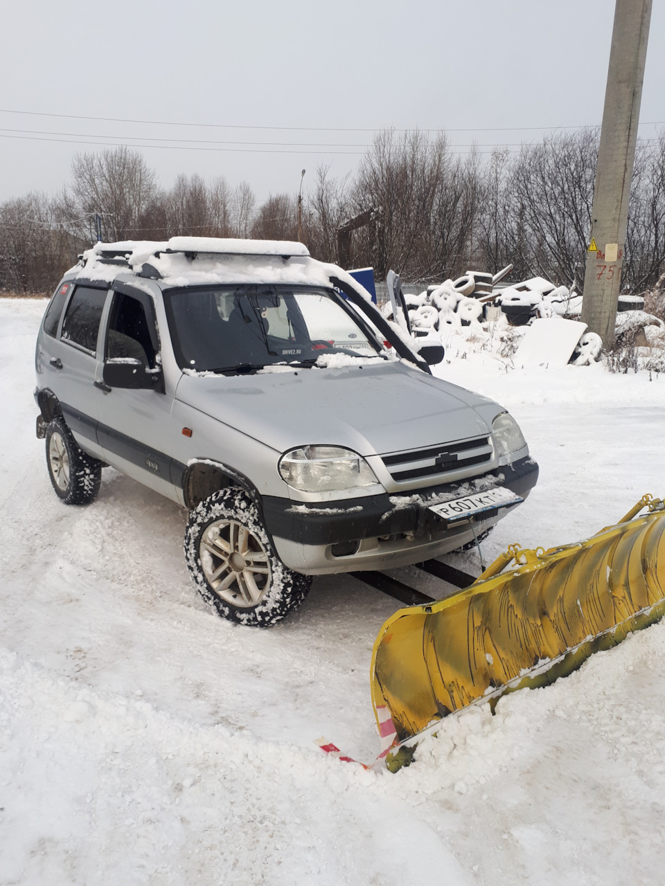 Нива шевроле отвал, чистим снег — Chevrolet Niva GLX, 1,7 л, 2008 года | своими  руками | DRIVE2