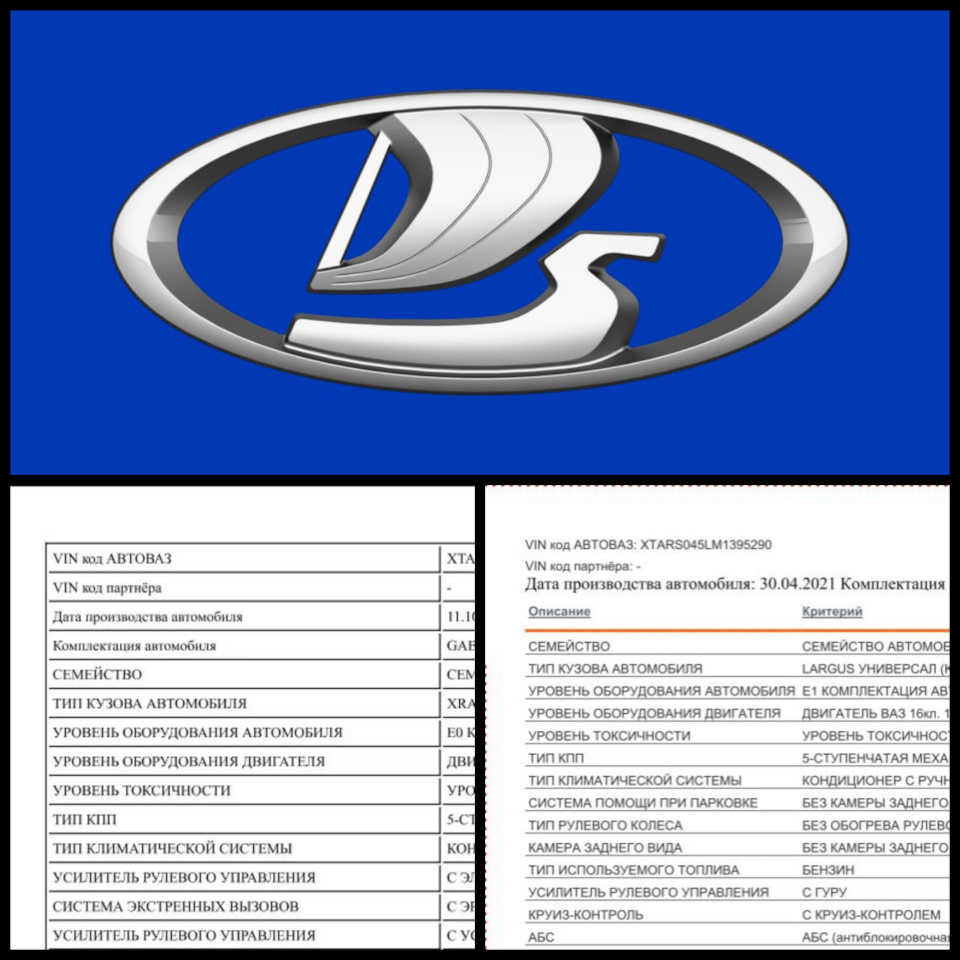 Дата производства LADA