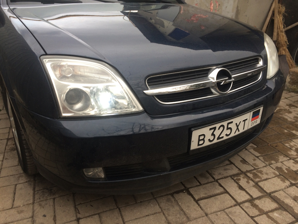 Музыка AUX в штатной магнитоле, диодные габариты — Opel Vectra C, 2,2 л ...