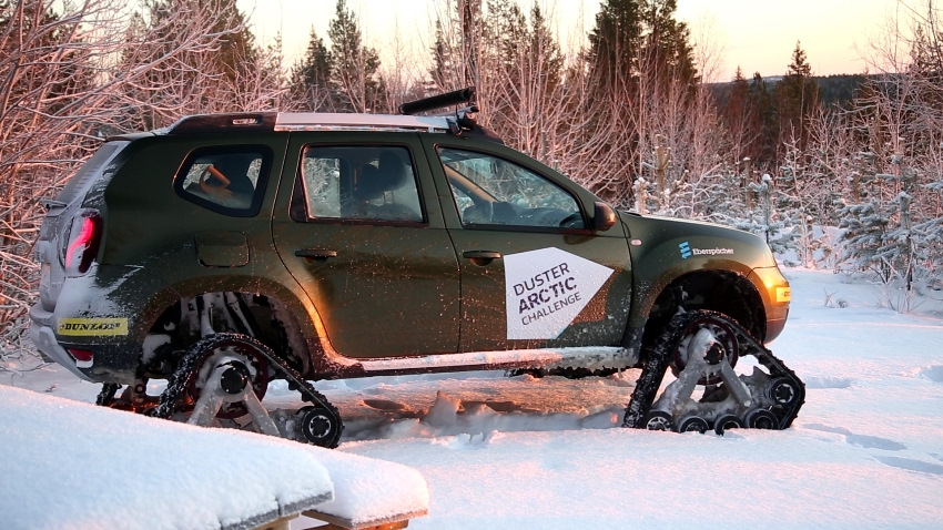 Renault Duster на гусеницах