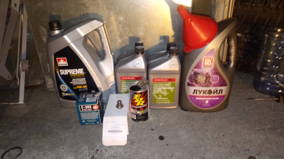 Замена масла ДВС и Вариатора. Промывка BG109. — Honda Civic Hybrid (2G ...