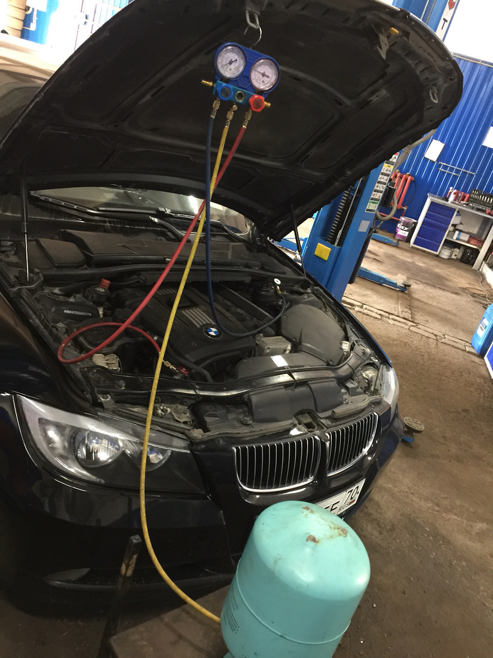 Заправка кондиционера bmw f30