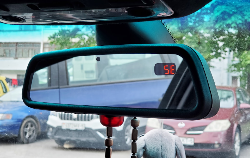 Авто зеркало с компасом