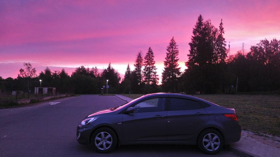 Hyundai Solaris Серая Акула