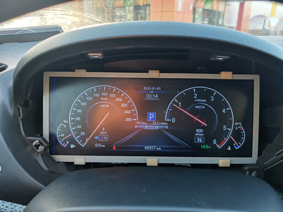 Электронная панель приборов — Lada Vesta SW Cross (1G), 1,8 л, 2020 ...