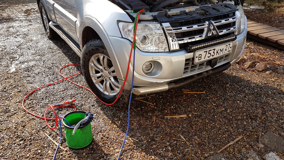 Компрессор для автомойки — Mitsubishi Pajero (4G), 3 л, 2011 года ...