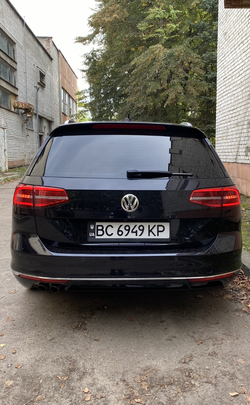 Юбка заднего бампера пассат б8 — Volkswagen Passat Variant (B8), 2 л, 2015  года | стайлинг | DRIVE2