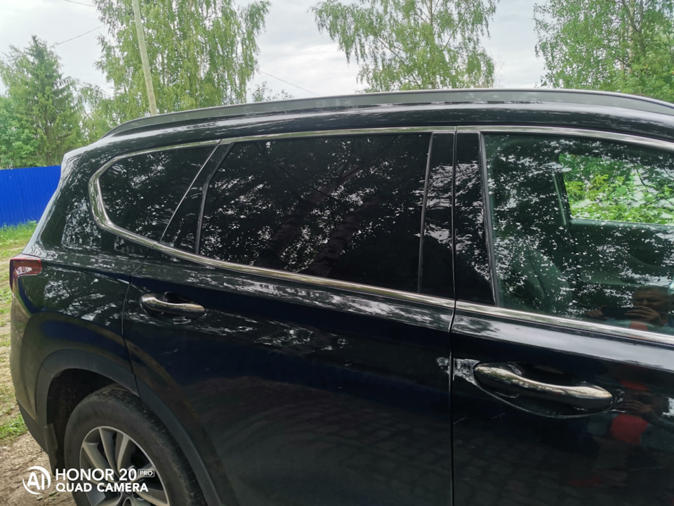Тонировка — Hyundai Santa Fe (4G), 2,4 л, 2020 года | тюнинг | DRIVE2
