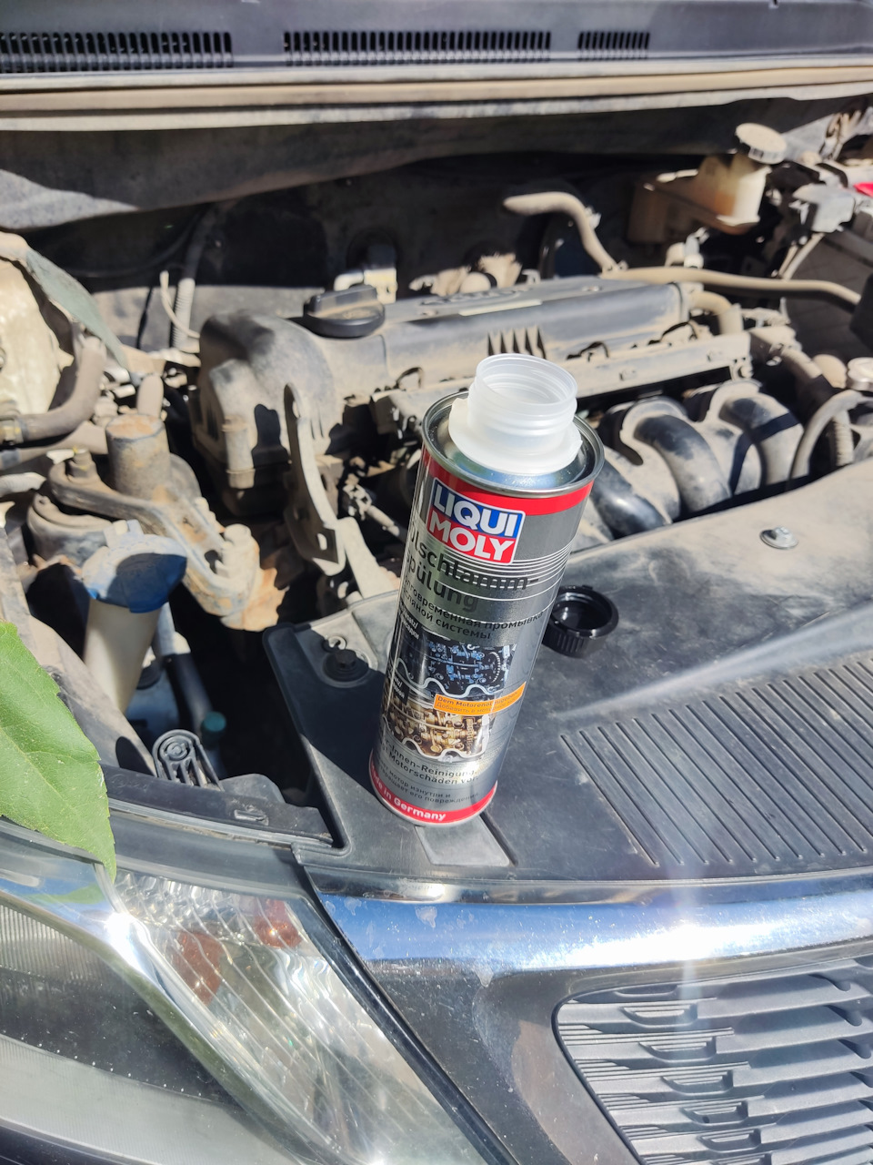 мягкая промывка двигателя liqui moly системы Liquid — KIA Rio (3G), 1,4 ...