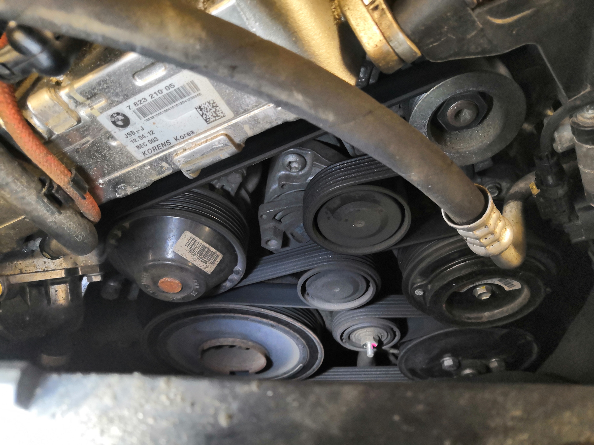 Замена насоса ГУР e90 n52 - BMW 3 series (E90), 2,5 л, 2005 года своими руками D