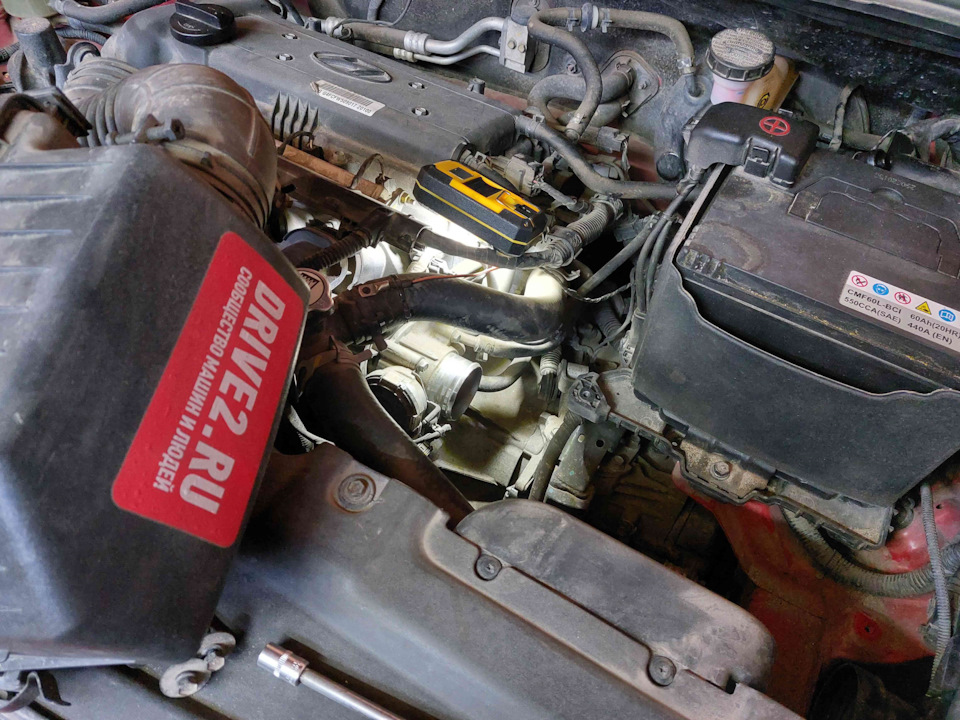Первая чистка дроссельной заслонки 89 897км (профилактика) — Hyundai ...