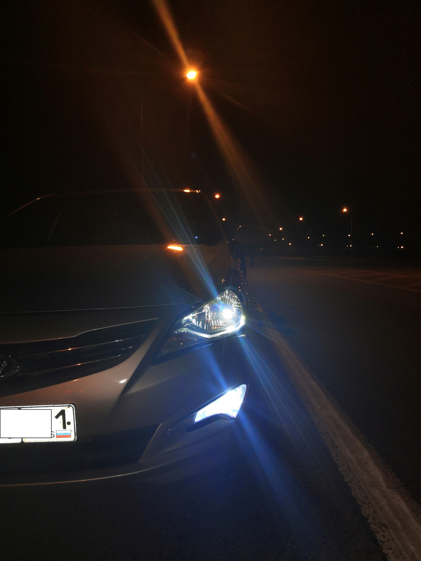 Led hyundai solaris