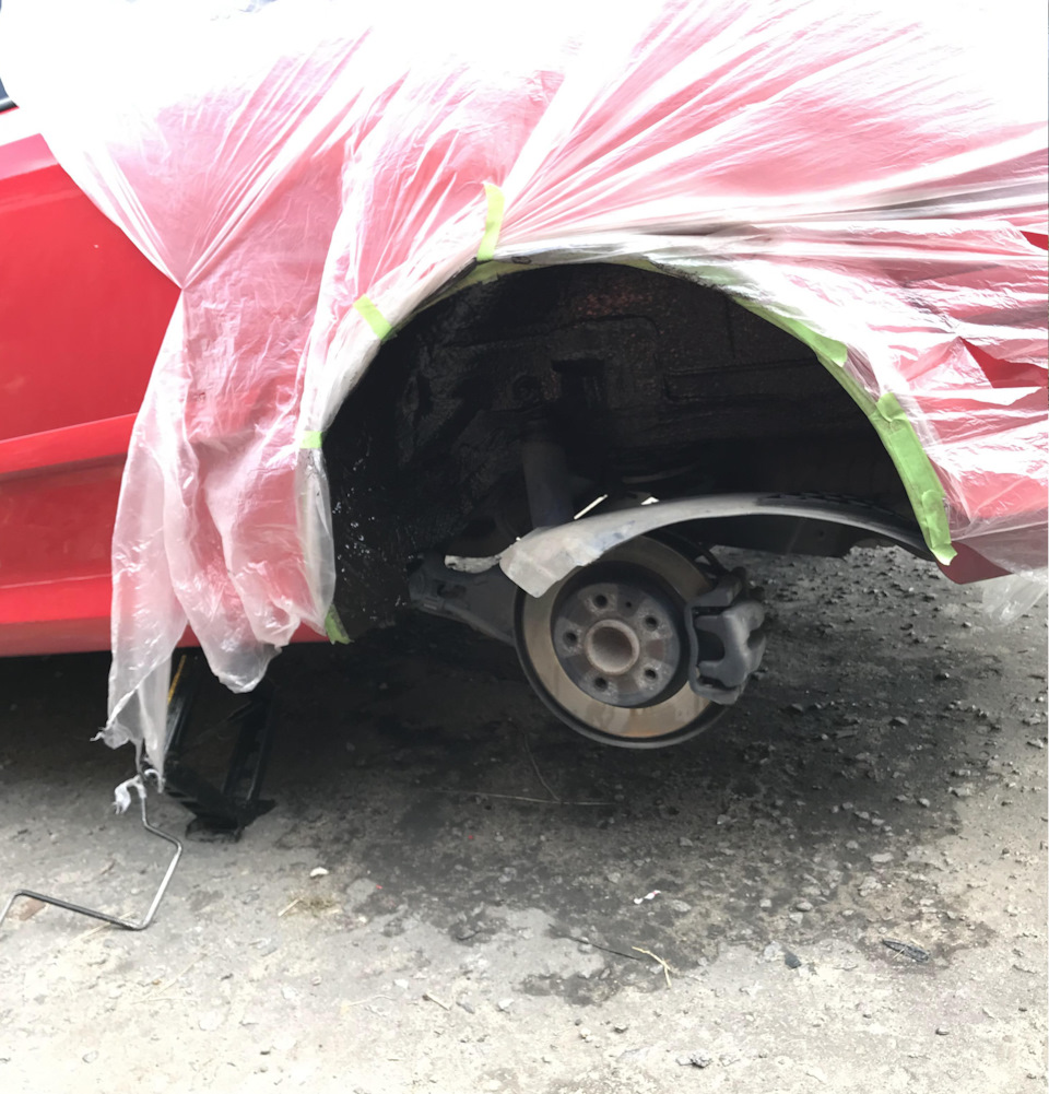 Антикор задних арок — Opel Astra H GTC, 1,6 л, 2007 года | своими ...