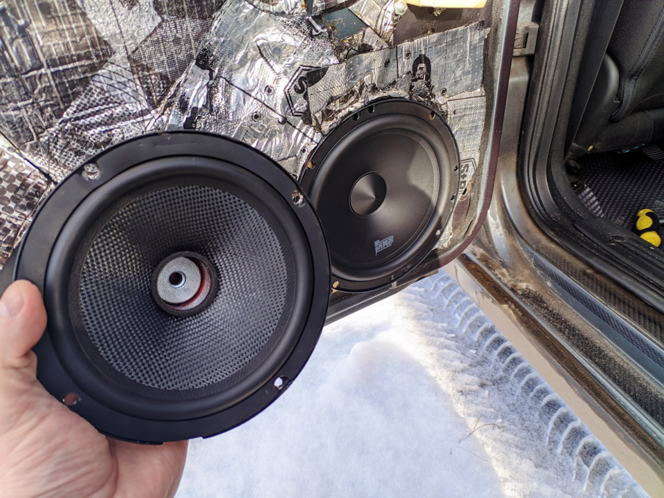 Переделка коаксиальной акустики AMP MD 652 ver.2 в мидбас (2025