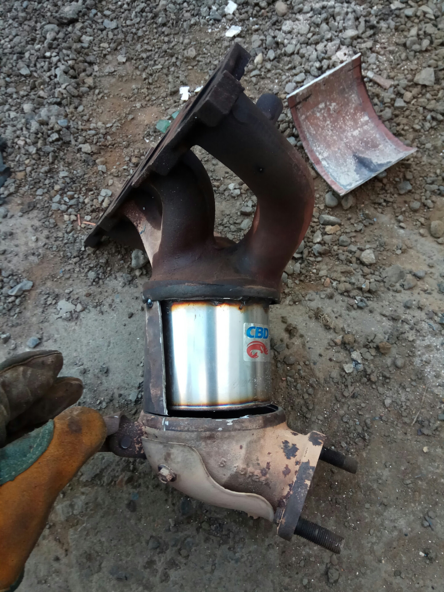 Установка надежного металлического катализатора (исключает масложор) для Kia K5 