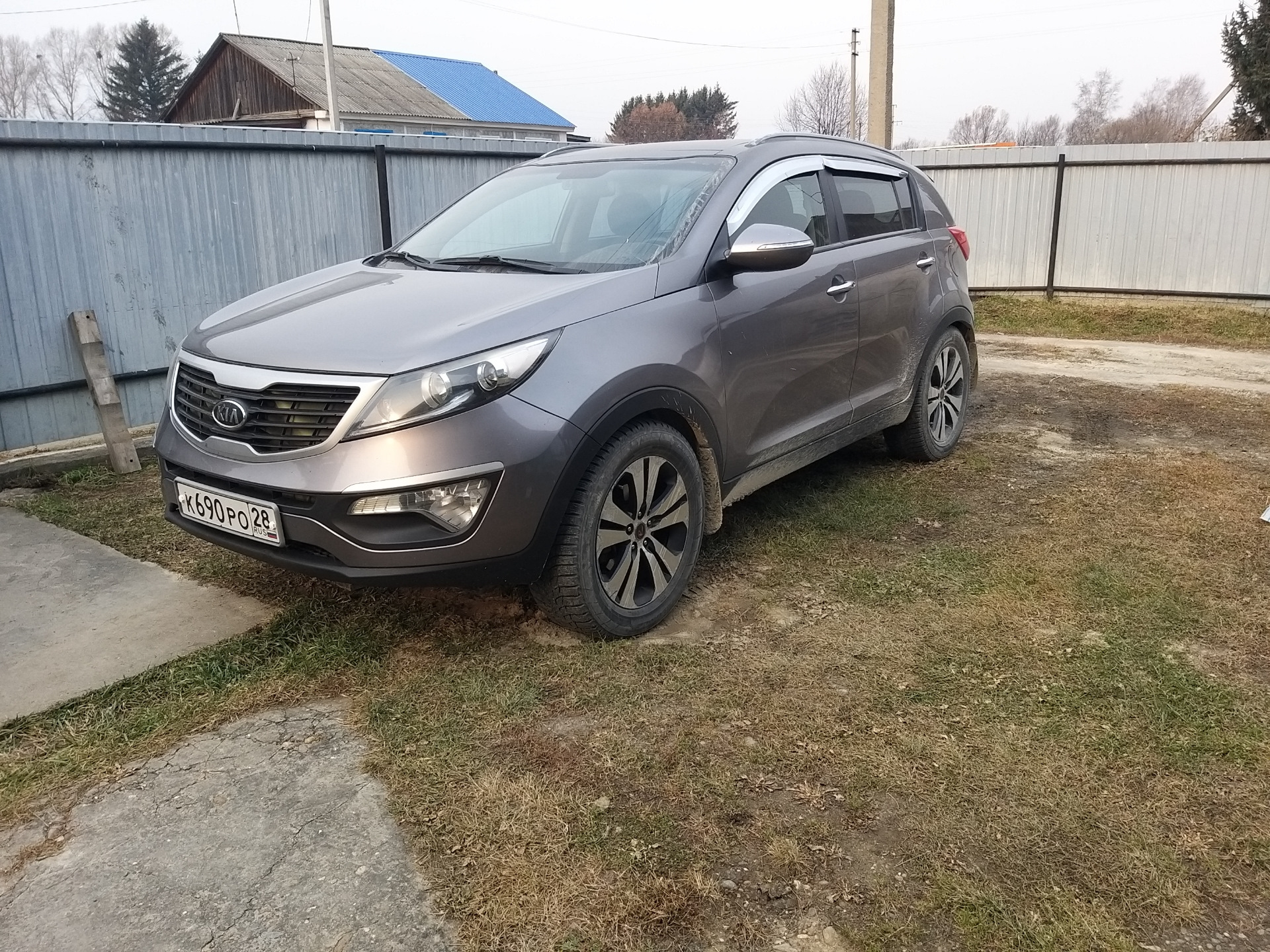 №10. Замена передних пружин и амортизаторов. — KIA Sportage (3G), 2 л ...
