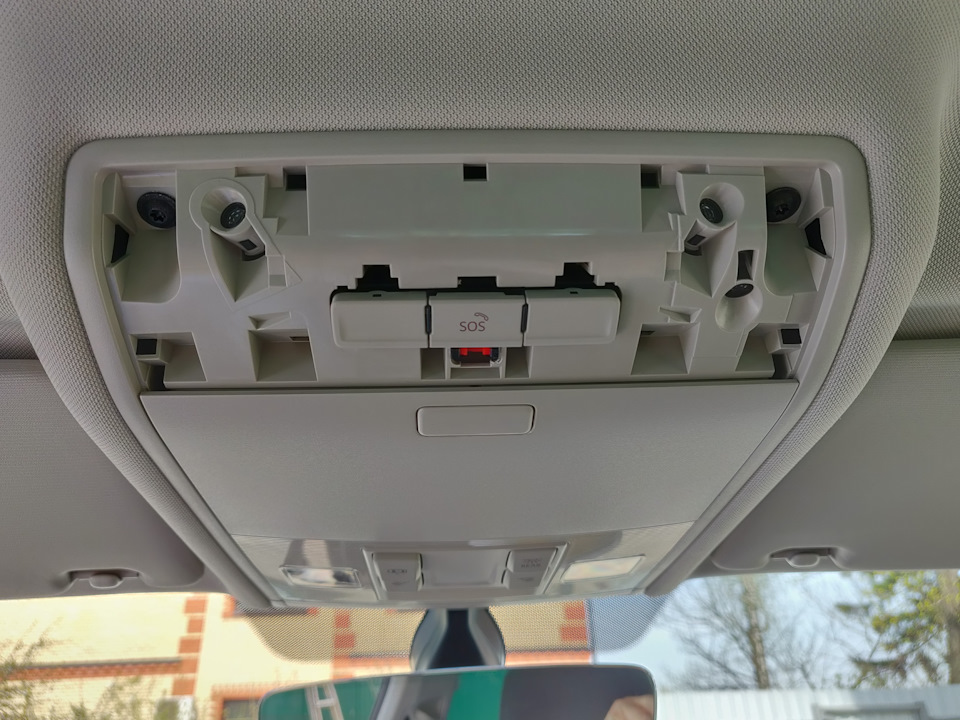 Как снять плафон тигуан #3. Скрытая установка регистратора и радара VW Tiguan 2 - Volkswagen Tiguan (2G)