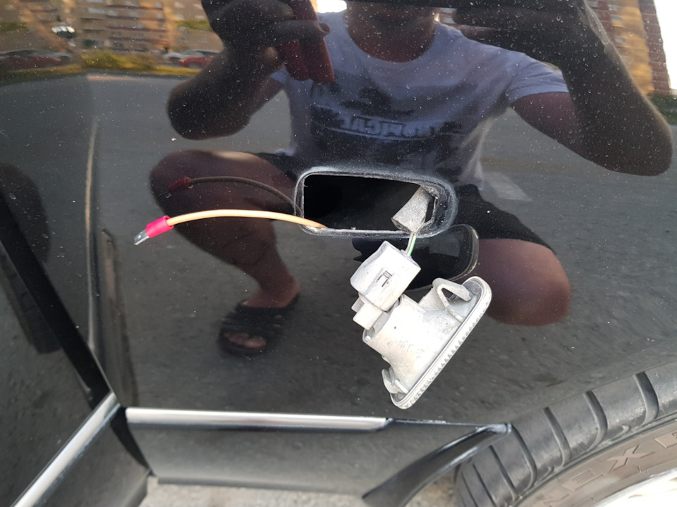 Подключение повторителей на зеркалах. — Lexus LS (UCF30), 4,3 л, 2005 ...