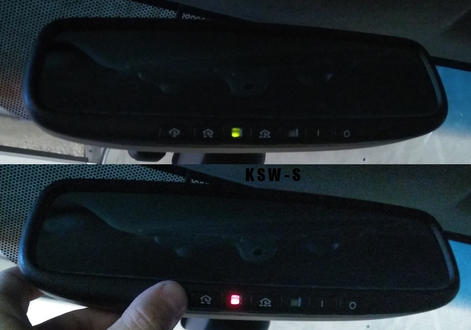 YQAAAgI44eA 960 на зеркале заднего вида зеленый огонек что это