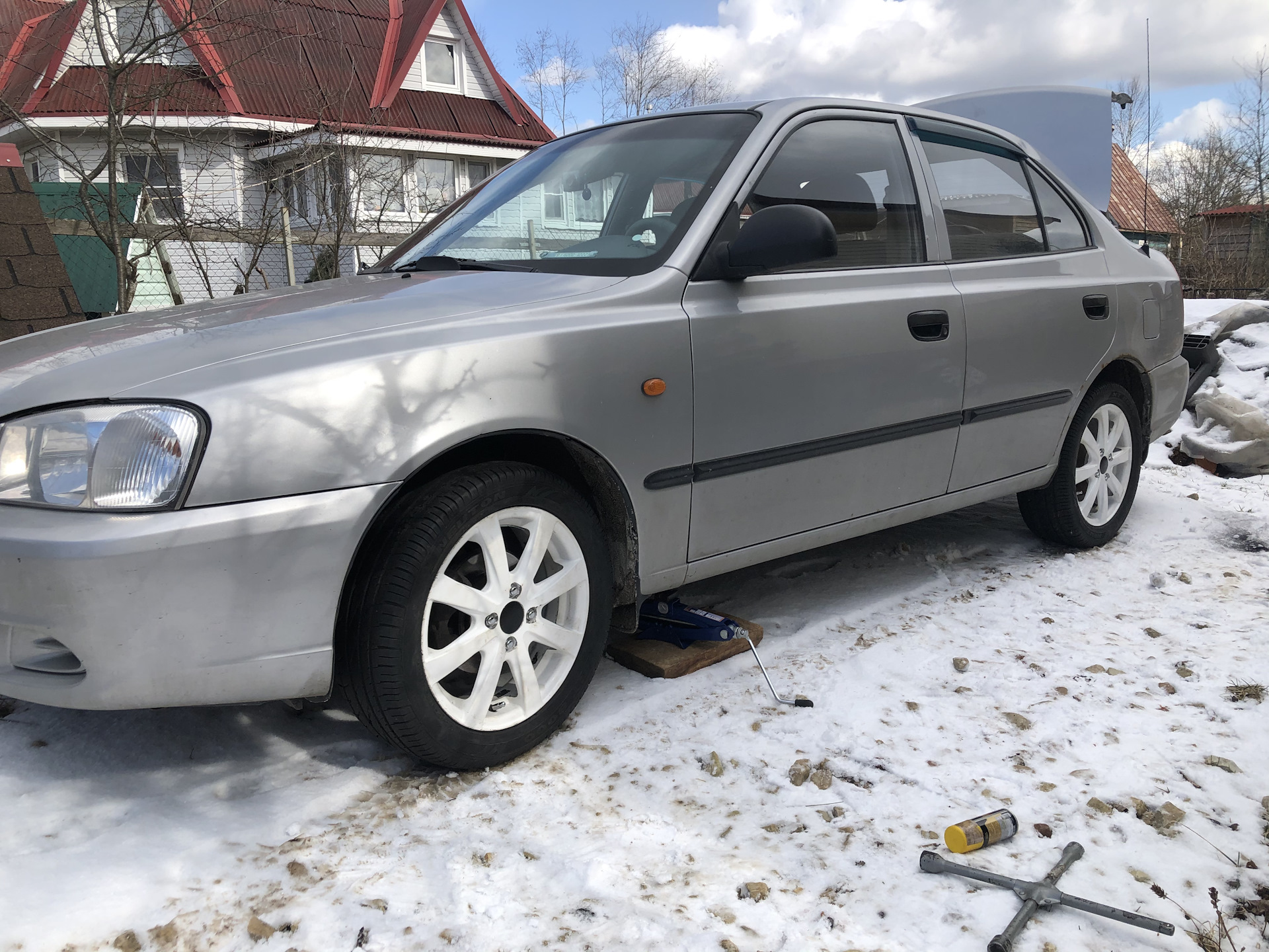 С r13 на r15 — Hyundai Accent (2G), 1,5 л, 2005 года | колёсные диски |  DRIVE2