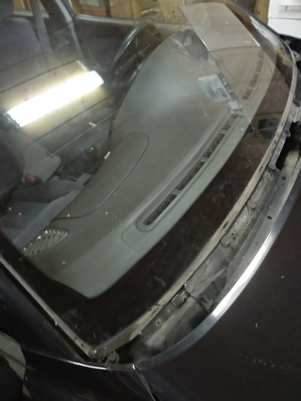 Как снять стекло киа спектра Как менял утром лобовое - KIA Spectra, 1,6 л, 2006 года своими руками DRIVE2