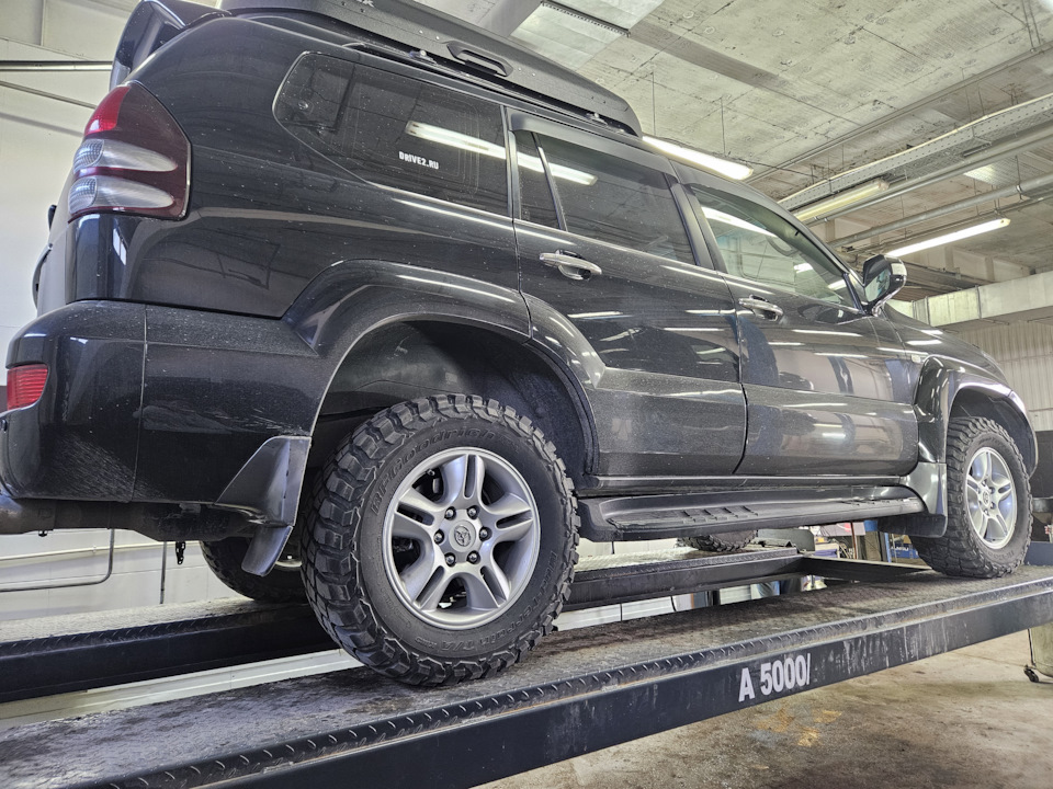Долгожданная установка 💪 подножек РИФ — Toyota Land Cruiser Prado 120 ...