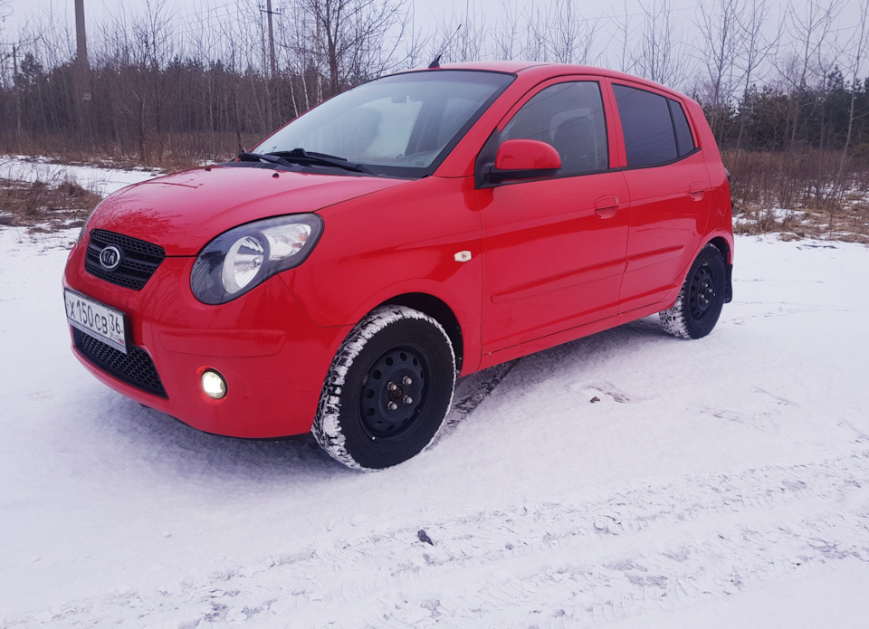 Зимние фоточки — KIA Picanto (1G), 1 л, 2010 года | просто так | DRIVE2